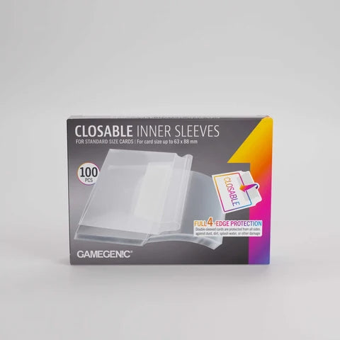 Gamegenic Closable Inner Sleeves (100 ct.)