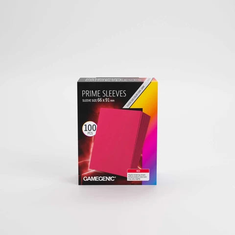 Gamegenic Prime Sleeves - Red (100)