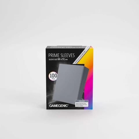Gamegenic Prime Sleeves - Dark Gray (100)