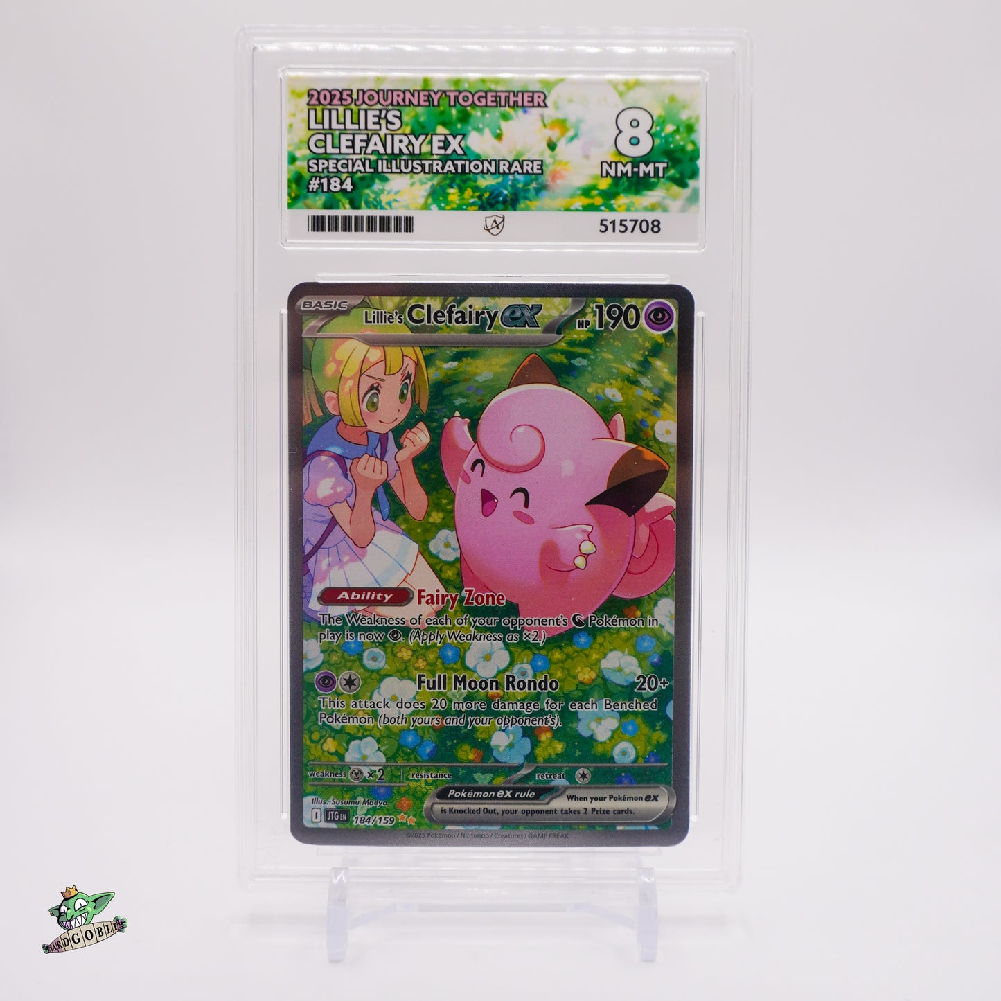 Lillie's Clefairy EX - 184 Journey Together ACE 8 NM-MT