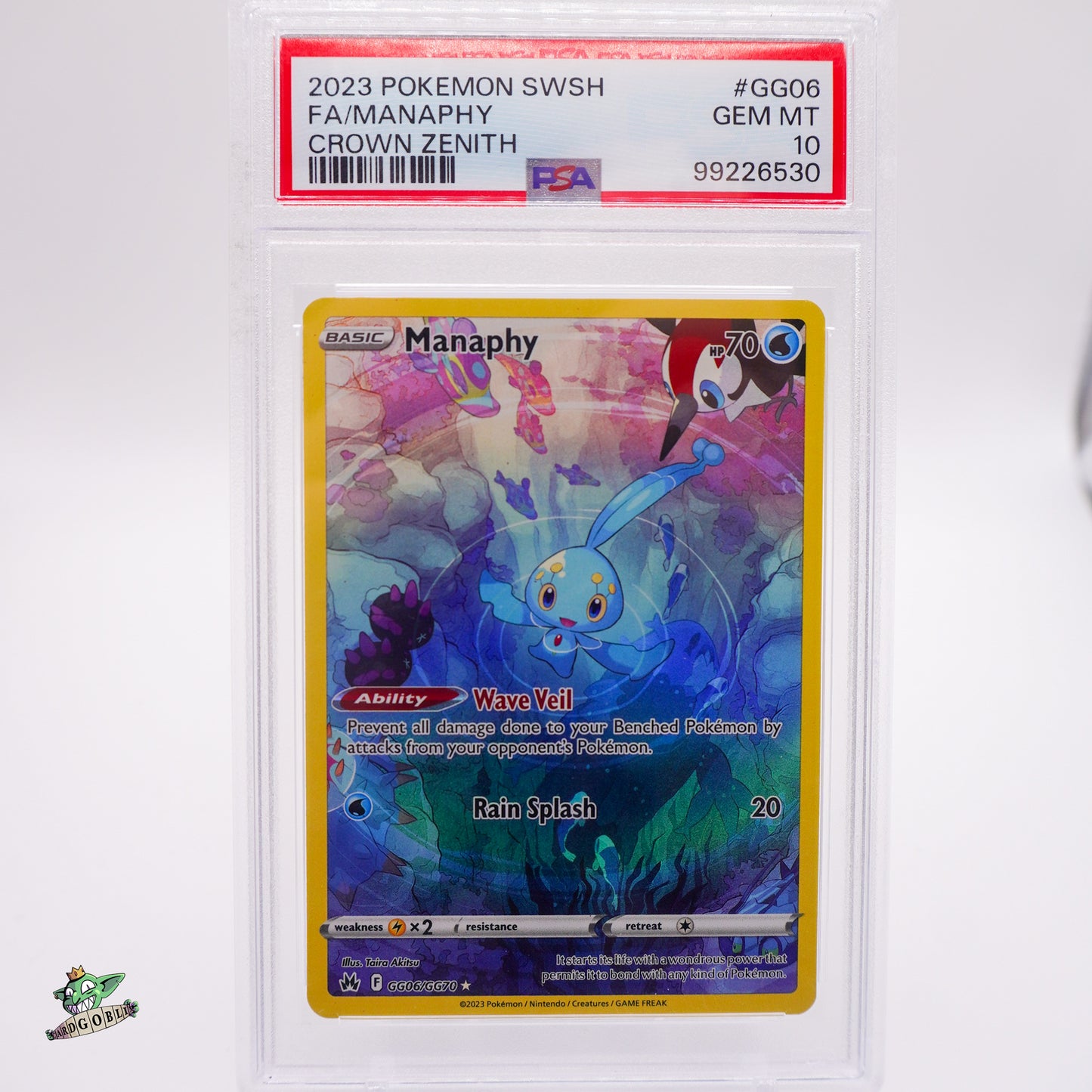 Manaphy - GG06 Crown Zenith PSA 10 GEM MT