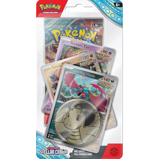 Pokemon Stellar Crown Premium Checklane Blister (Roaring Moons)