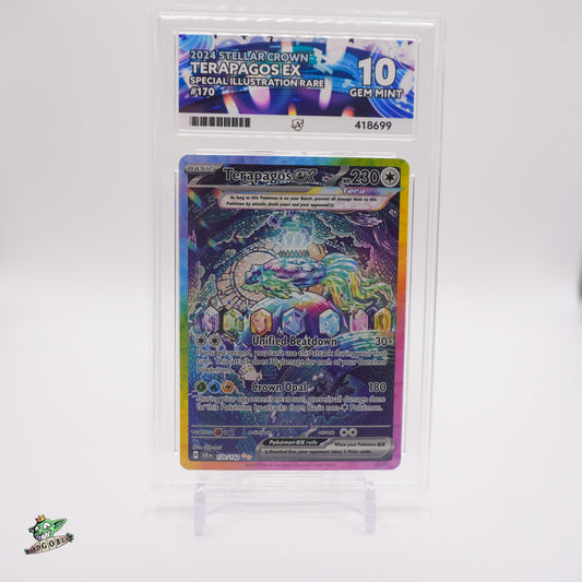 Terapagos EX - 170 Stellar Crown ACE 10 GEM MINT