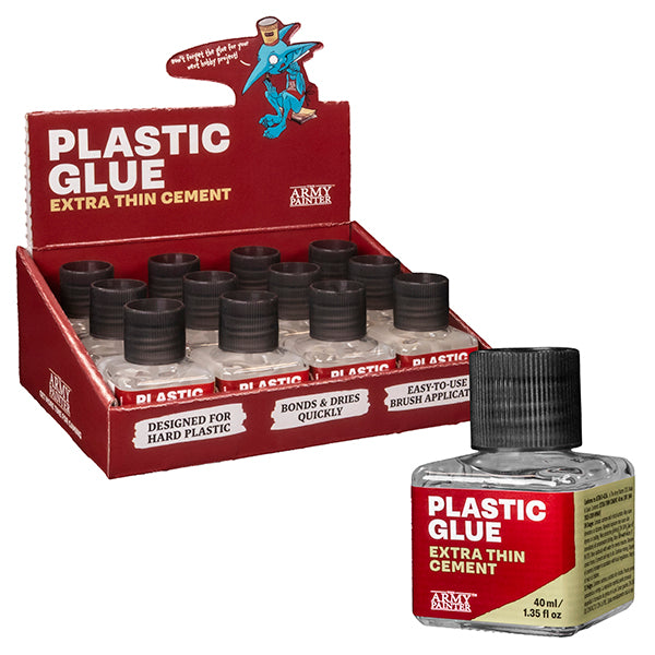 Plastic Glue box on a white background
