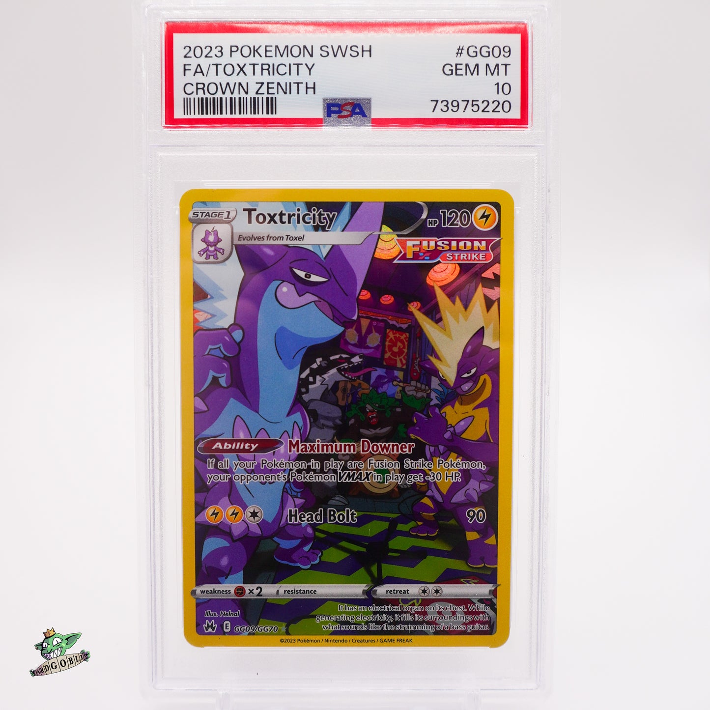 Toxtricity - GG09 Crown Zenith PSA 10 GEM MT