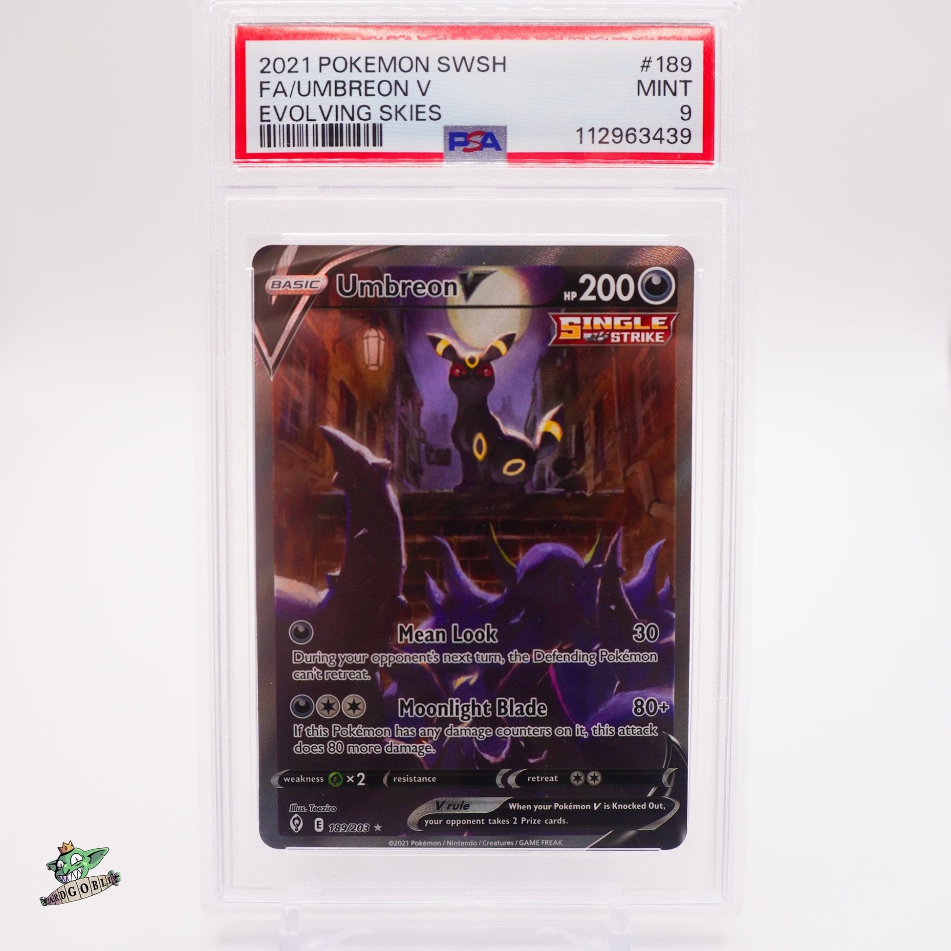Umbreon V - 189 Evolving Skies PSA 9 MINT