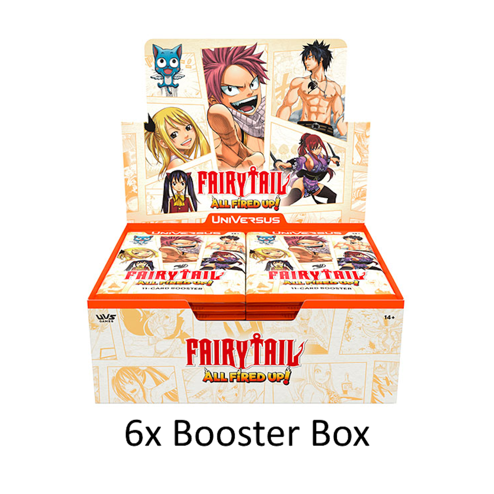 Universus CCG - FAIRY TAIL: All Fired Up! Booster Box Case (6 Boxes)
