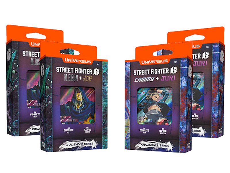 Street Fighter M.Bison + JP and Cammy + Juri  Universus Challenger Deck Display