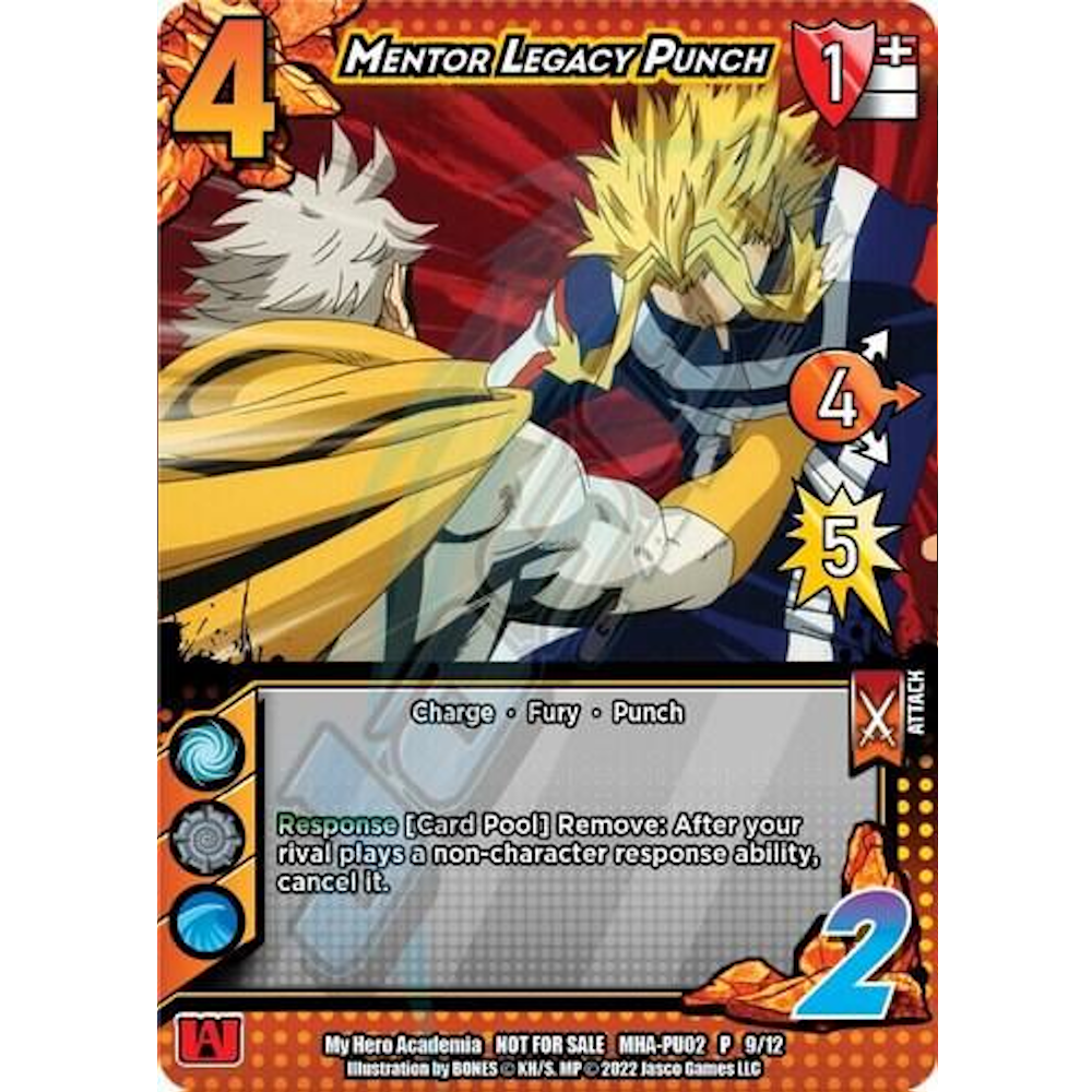 Mentor Legacy Punch, 9/12, P, UniVersus, MHA Promos