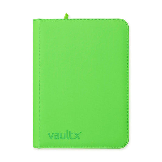 Vault X Exo-Tec Zip Binder Neon Green 9-Pocket