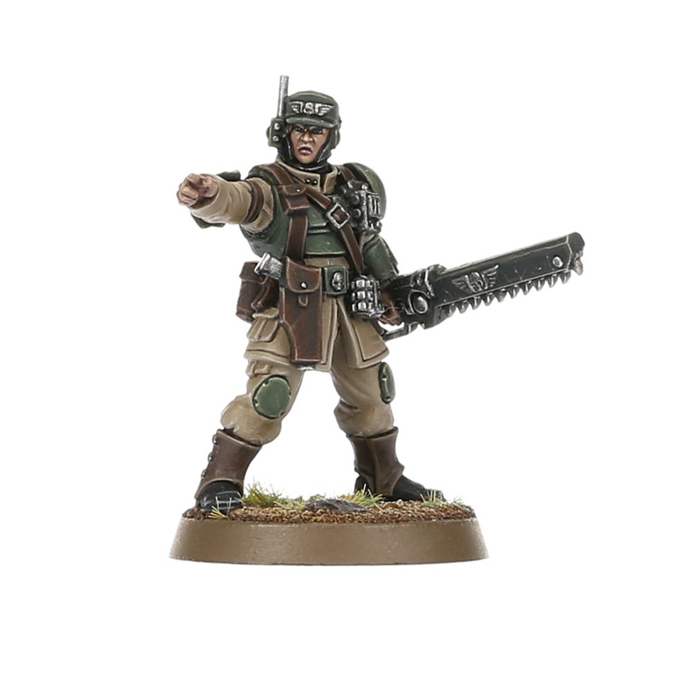 Warhammer 40k - Astra Militarum - Cadian Shock Troops Painted Miniture