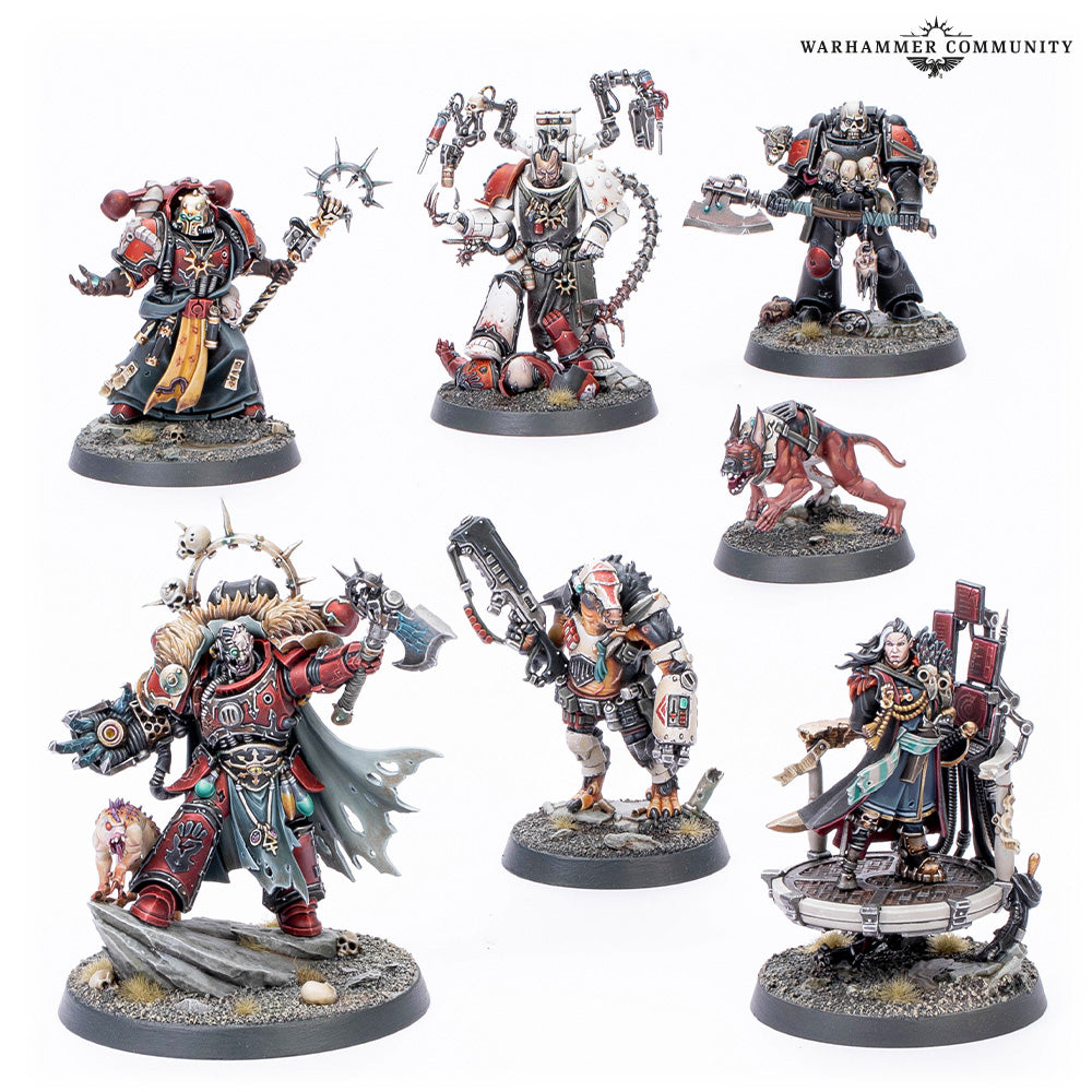 Chaos Space Marines minifigures from the Maelstrom