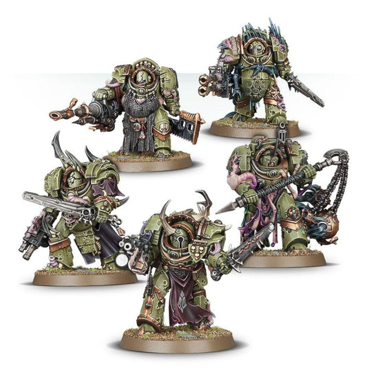 Warhammer 40k - Death Guard - Blightlord Terminators Painted Minitures