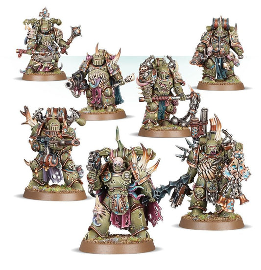 Warhammer 40k - Death Guard - Plague Marines Painted Minis