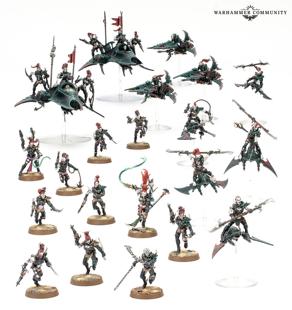 Warhammer 40k Drukhari minifigures from the Maelstrom