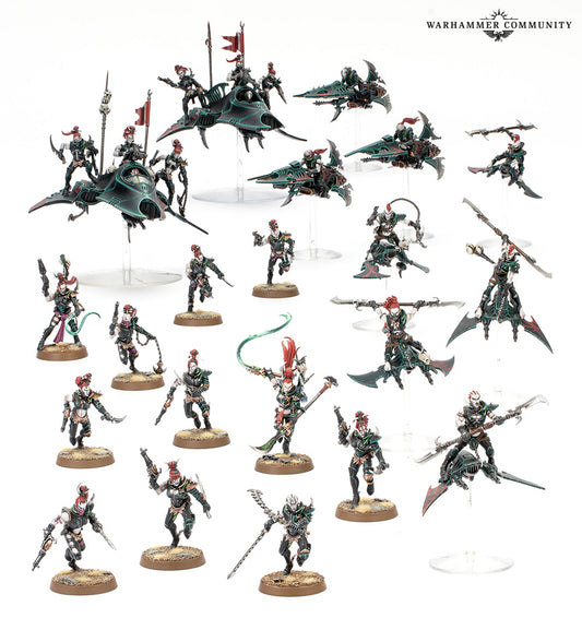 Warhammer 40k Drukhari minifigures from the Maelstrom