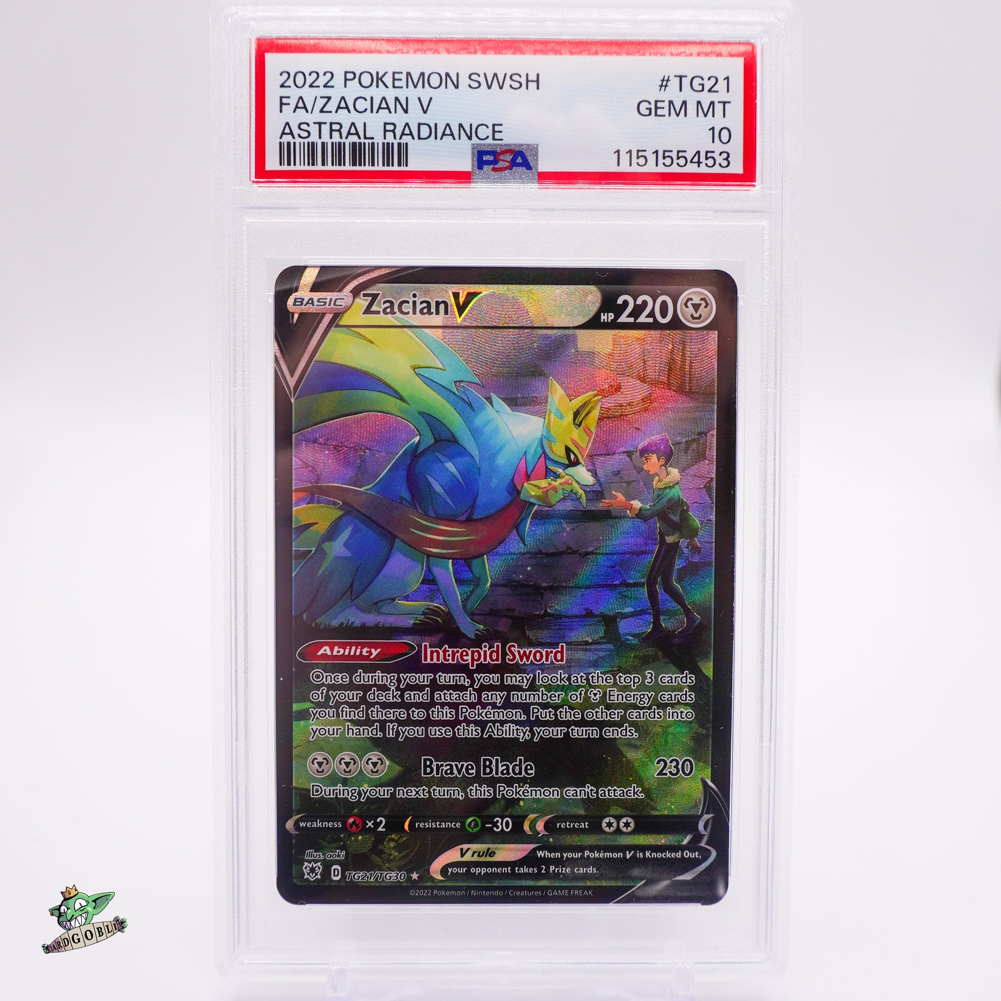 Zacian V - TG21 Astral Radiance PSA 10 GEM MT