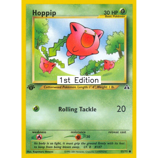 Hoppip Common 55/75 Pokemon Card Game Neo Discovery