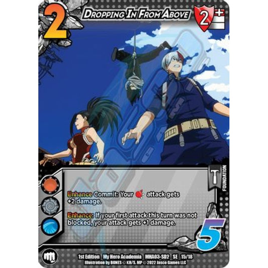 Dropping in From Above, 15/18, SE, UniVersus, MHA03 Heroes Clash