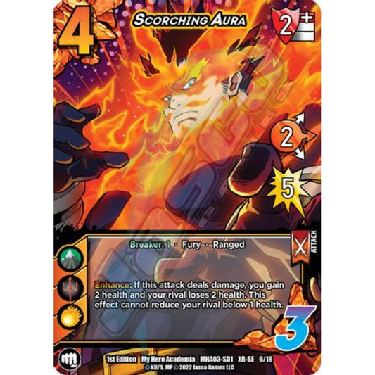 Scorching Aura, 9/18, XR-SE, UniVersus, MHA03 Heroes Clash