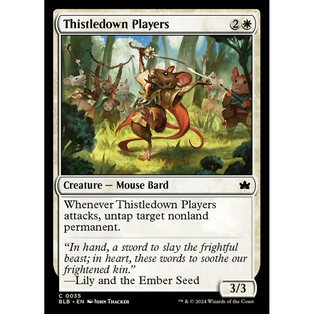 Thistledown Players, 35, common, Magic: The Gathering, Bloomburrow