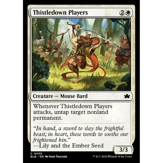Thistledown Players, 35, common, Magic: The Gathering, Bloomburrow