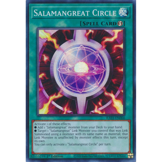 Salamangreat Circle RA03-EN066 Super Super Rare Yu-Gi-Oh Quarter Century Bonanza in Art