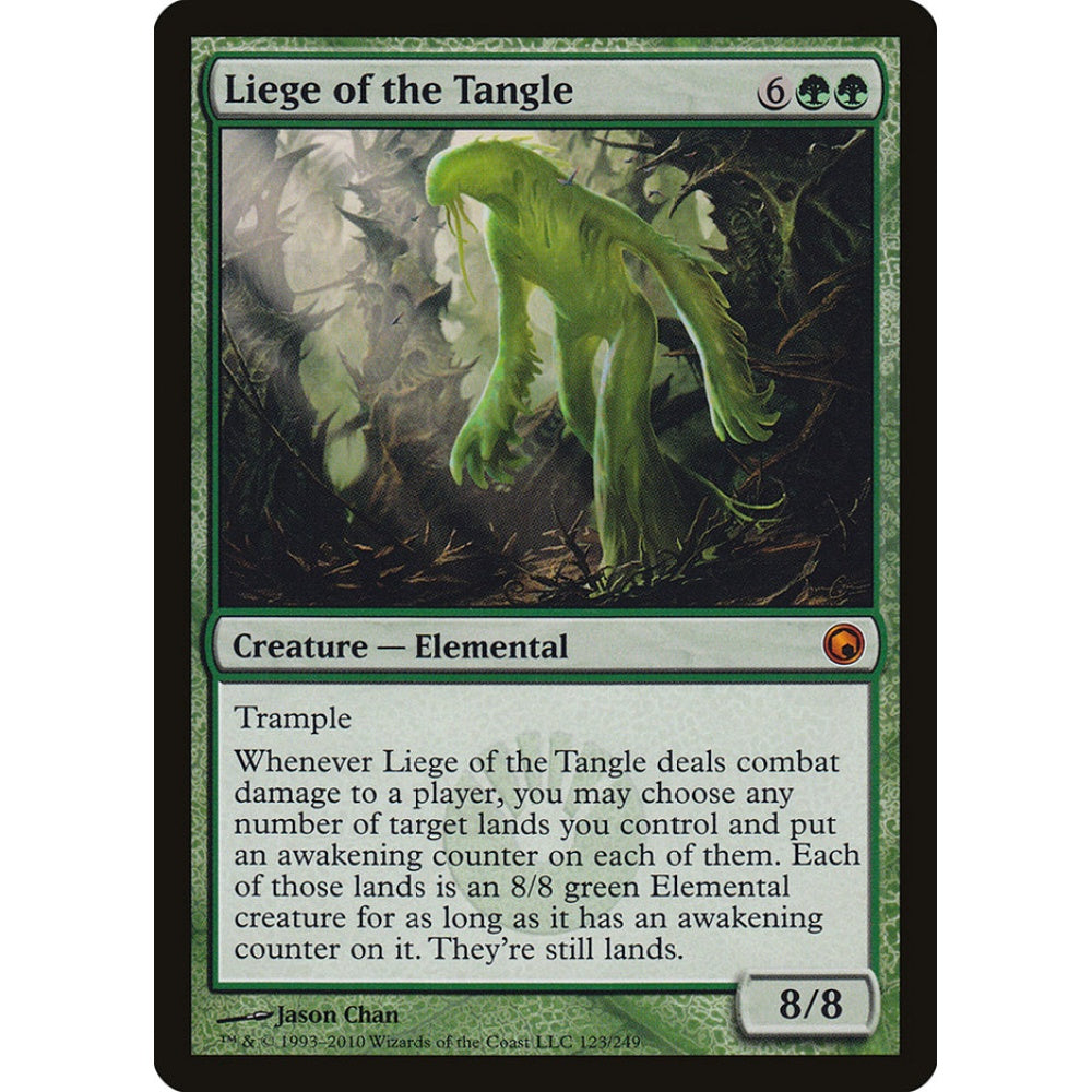 Liege of the Tangle mythic 123 Magic the Gathering Scars of Mirrodin