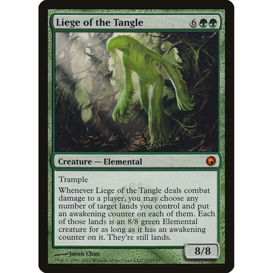 Liege of the Tangle mythic 123 Magic the Gathering Scars of Mirrodin
