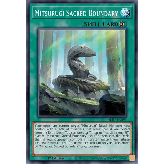 Mitsurugi Sacred Boundary ALIN-EN095 Common Common Yu-Gi-Oh Alliance Insight