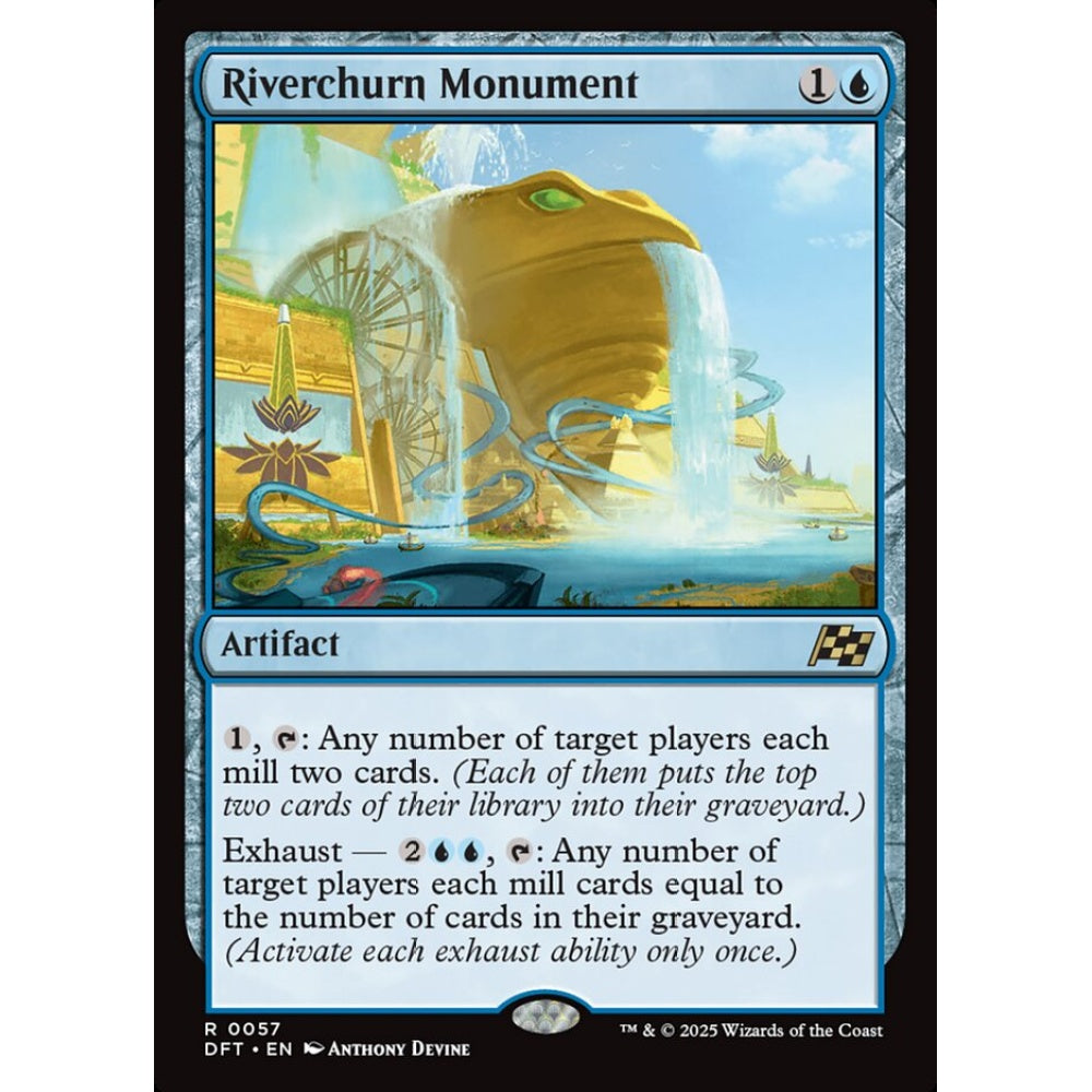 Riverchurn Monument, 57, rare, Magic: The Gathering, Aetherdrift