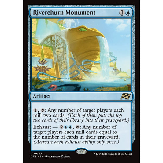 Riverchurn Monument, 57, rare, Magic: The Gathering, Aetherdrift