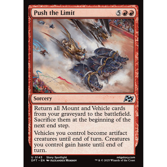 Push the Limit, 143, uncommon, Magic: The Gathering, Aetherdrift