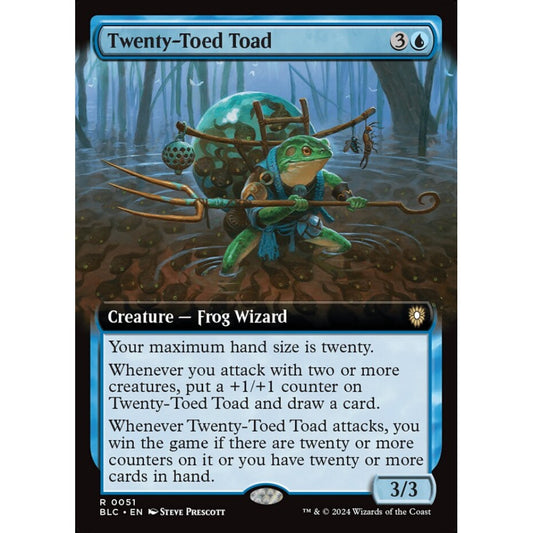 Twenty-Toed Toad, 51, rare, Magic: The Gathering, Bloomburrow
