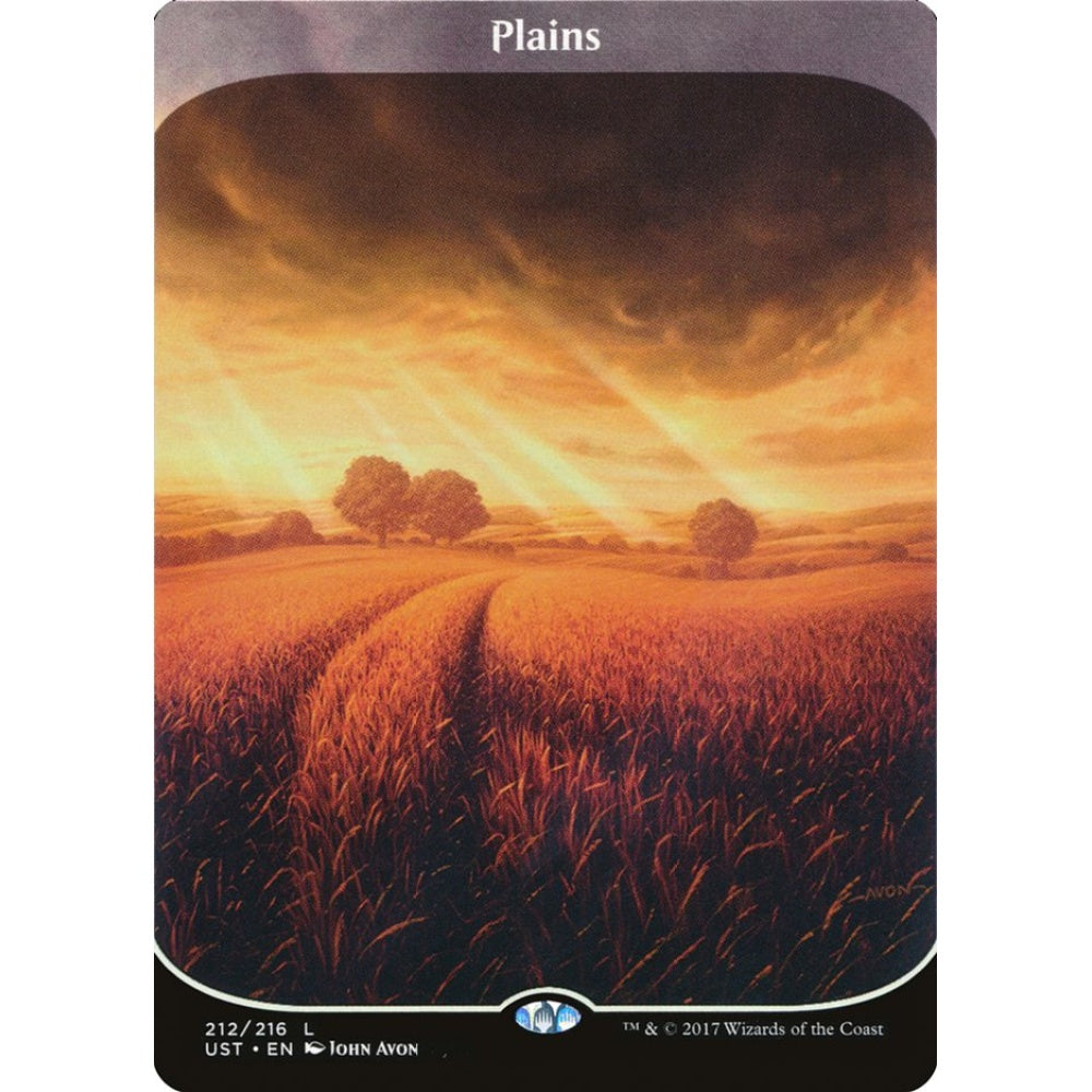 Plains common 212 Magic the Gathering Unstable