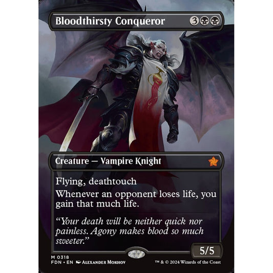 Bloodthirsty Conqueror, 318, mythic, Magic: The Gathering, Foundations