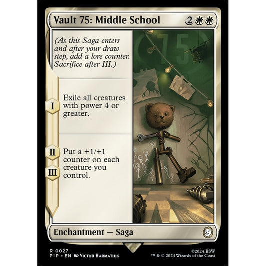 Vault 75: Middle School rare 27 Magic the Gathering Fallout