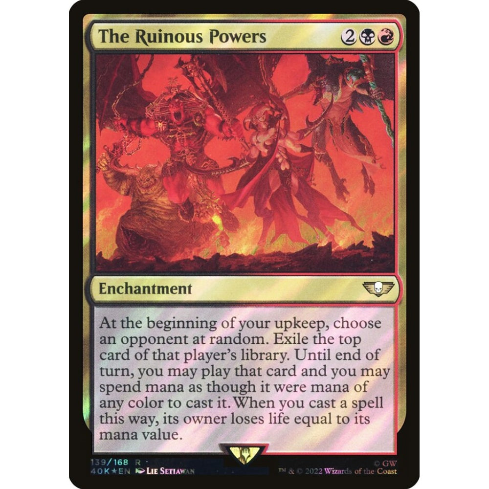 The Ruinous Powers rare 139★ Magic the Gathering Warhammer 40,000 Commander