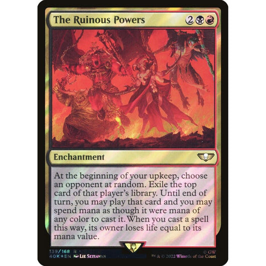 The Ruinous Powers rare 139★ Magic the Gathering Warhammer 40,000 Commander