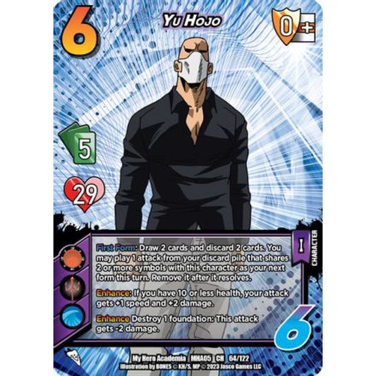 Yu Hojo, 64/122, CH, UniVersus, MHA05 Undaunted Raid