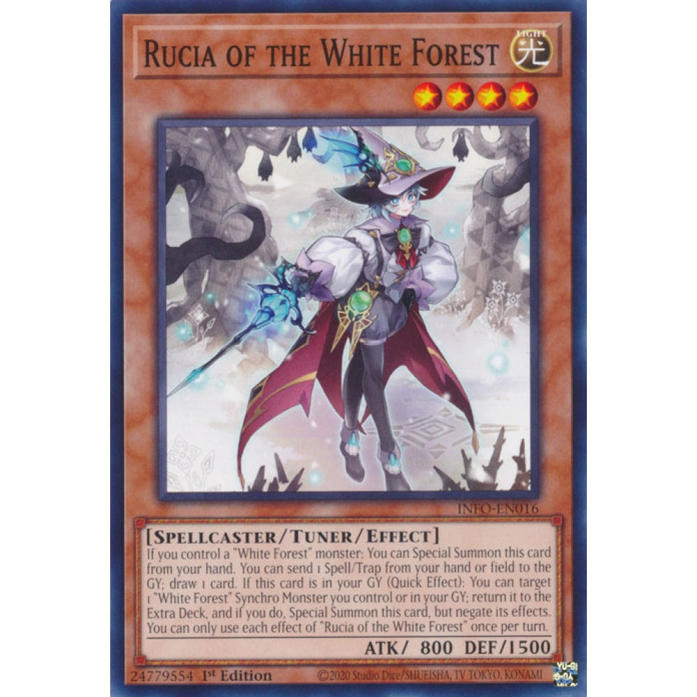 Rucia of the White Forest INFO-EN016 Common Common Yu-Gi-Oh The Infinite Forbidden in Art