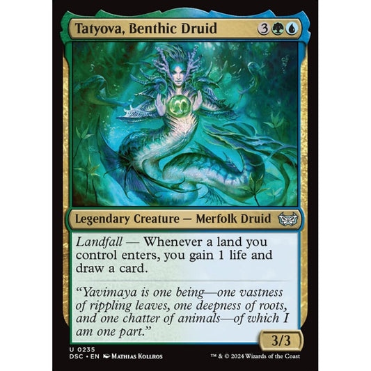 Tatyova, Benthic Druid, 235, uncommon, Magic: The Gathering, Duskmourn: House of Horror