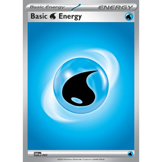 Water Energy Basic Energy 3 Pokemon Card Game Scarlet & Violet Energy