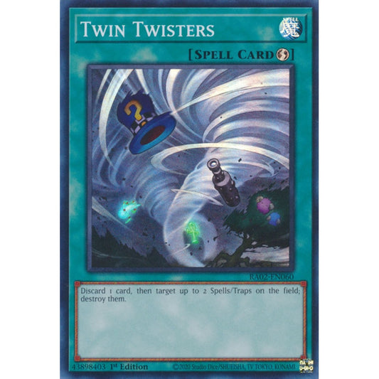 Twin Twisters RA02-EN060 Ultra Ultra Rare Yu-Gi-Oh 25th Anniversary Rarity Collection II in Art