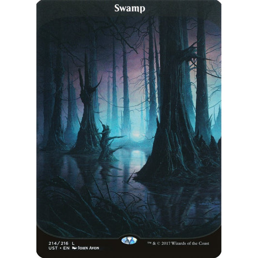 Swamp common 214 Magic the Gathering Unstable