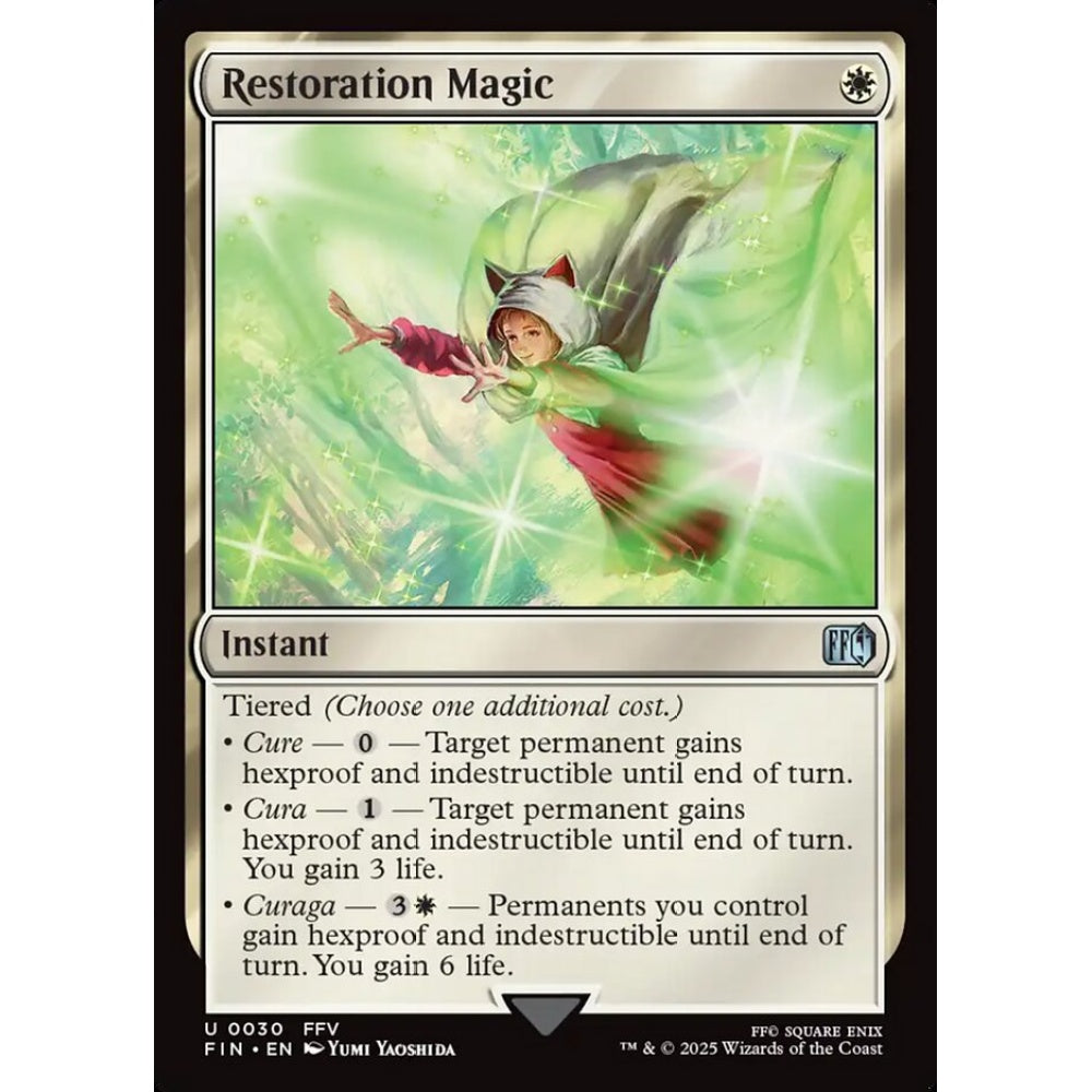 Restoration Magic uncommon 30 Magic the Gathering Final Fantasy
