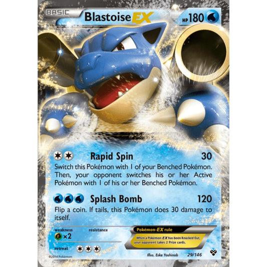 Blastoise-EX Double Rare 29/146 Pokemon Card Game XY