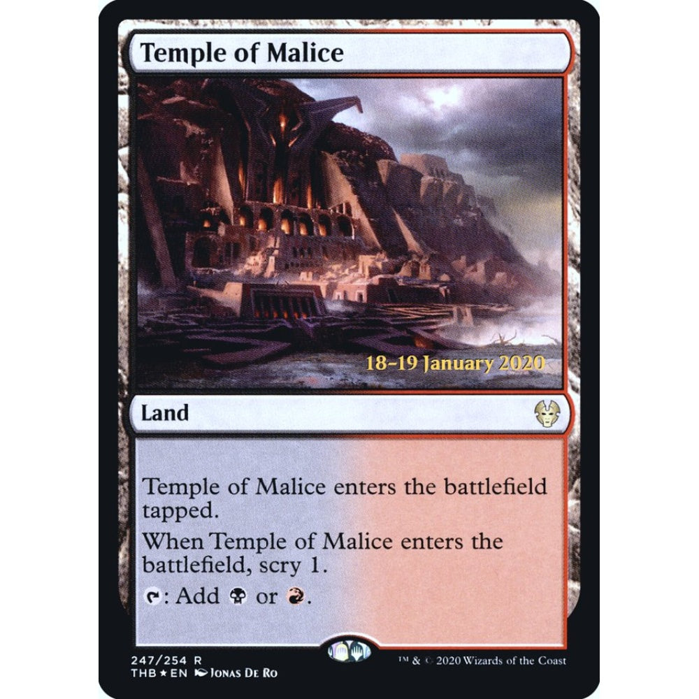 Temple of Malice rare 247s Magic the Gathering Theros Beyond Death Promos