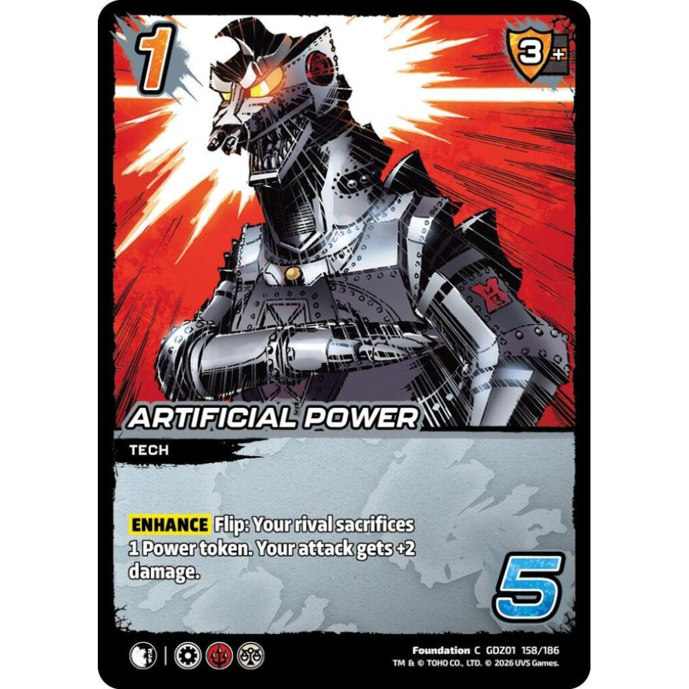 Artificial Power GDZ01 158/186 GDZ01 Universus Godzilla: Reign of Kaiju Foundation C