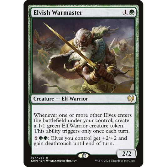Elvish Warmaster rare 167 Magic the Gathering Kaldheim